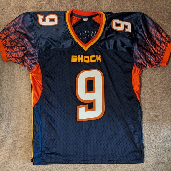 Vintage SPOKANE SHOCK AFL #9 Jersey Size Adult Large - Picture 1 of 5